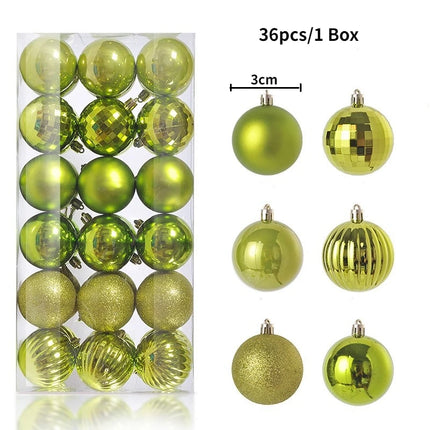 Christmas Tree Baubles Ornament Set
