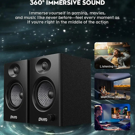 60W Desktop Stereo Speakers