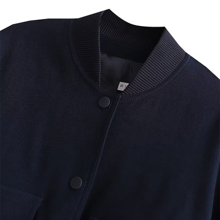 Women's V-Neck Bomber Jacket