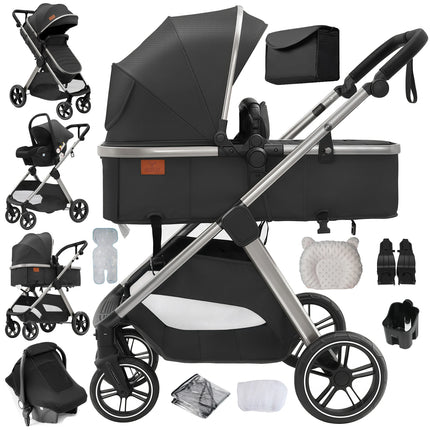 Luxury 3-in-1 Baby Stroller