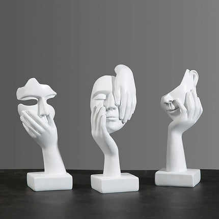 Abstract Resin Mask Figurine