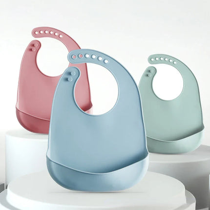 Baby Silicone Bib with Pocket