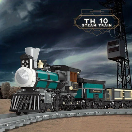 Steam Train Building Block Set