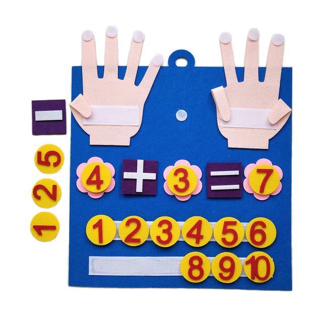 Felt Finger Counting and Number Learning Toy for Kids