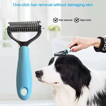 2-in-1 Pet Deshedding Brush