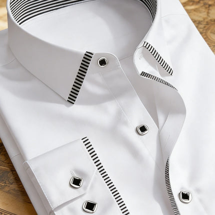 Men’s Patchwork Smart Casual Shirt