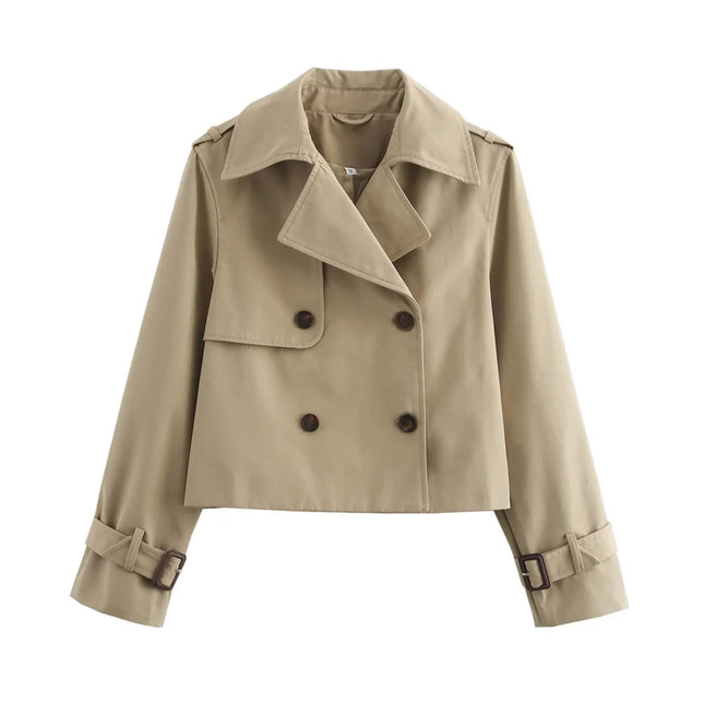 Women's Cropped Trench Jacket