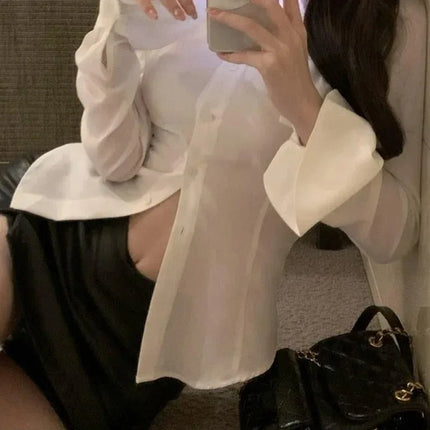 Women's Slim-Fit Flared Sleeve Blouse