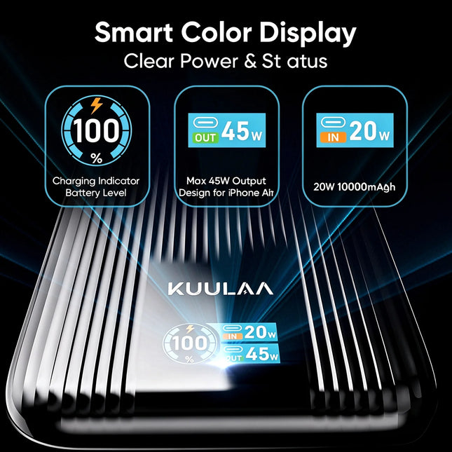 10000mAh 45W Fast Charging Power Bank