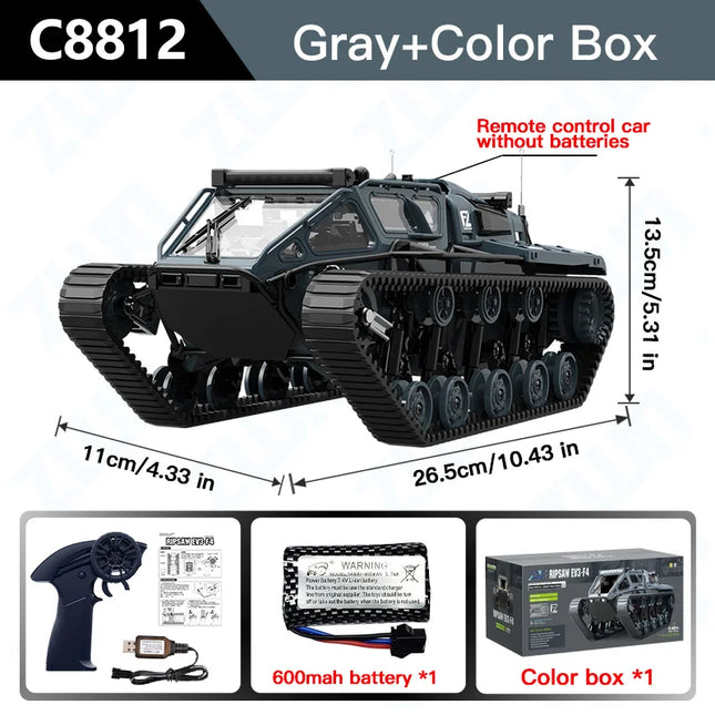 LED Tracked RC Tank Toy