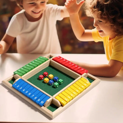 Wooden Arithmetic Dice Game