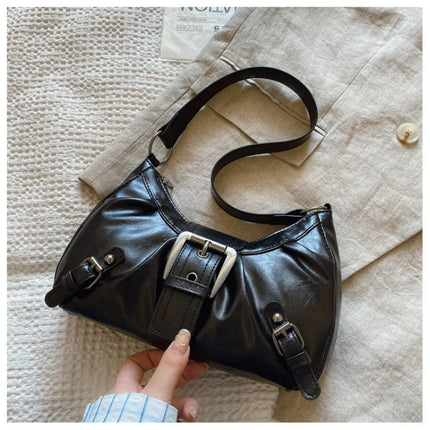 Pleated Retro Shoulder Bag