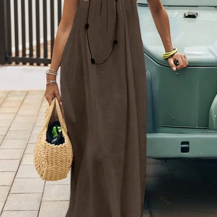 Loose-Fit Spaghetti Strap Dress