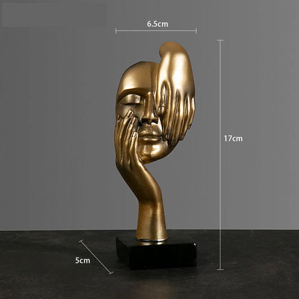 Abstract Resin Mask Figurine