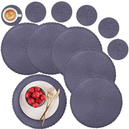 Round Woven Placemat Set