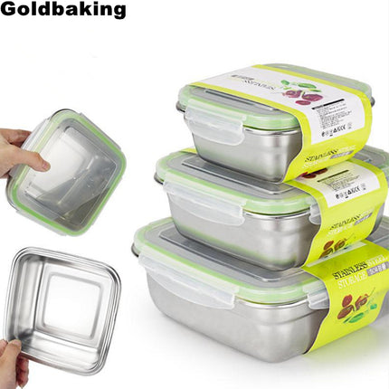 Stainless Steel Food Storage Box Set