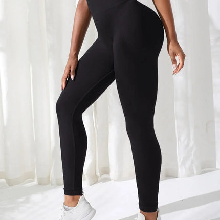 High-Waist Seamless Yoga Leggings