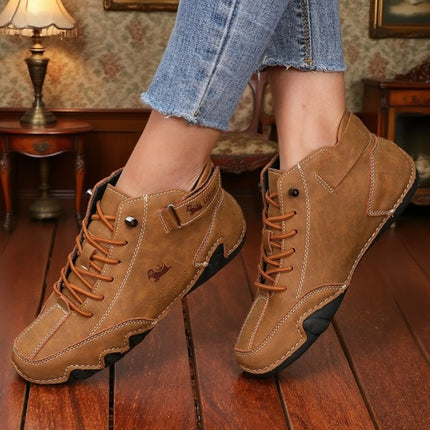 Women's Leather High-Top Shoes