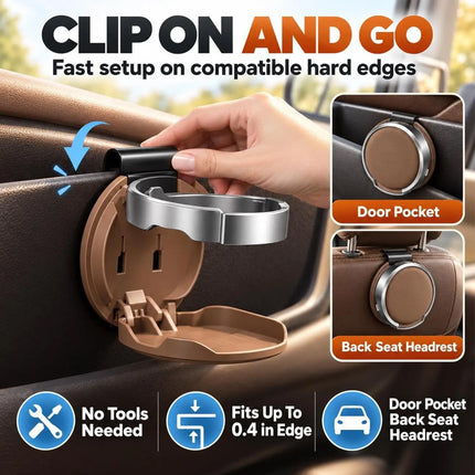 Foldable Car Cup Holder Organizer