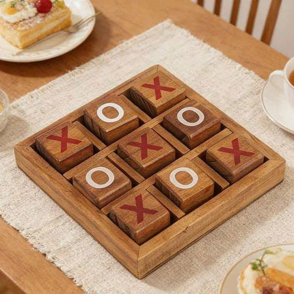 Wooden Tic Tac Toe Game
