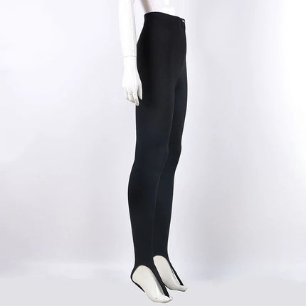 Black High-Waist Glitter Leggings