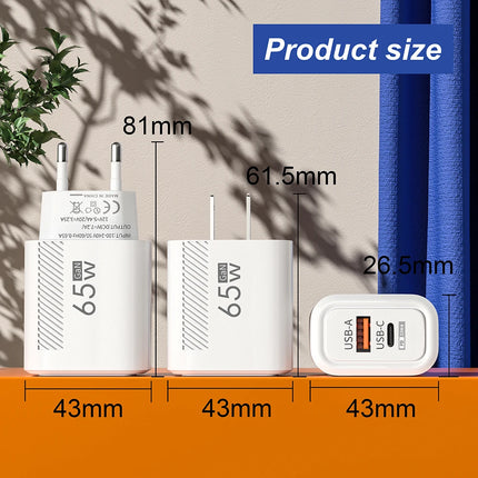 65W Dual-Port GaN Charger