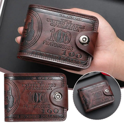 Vintage Pattern Leather Wallet