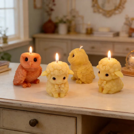Cute Sheep Silicone Candle Mold