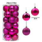 24pcs Rose Red / 3cm