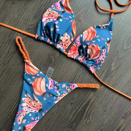 Leopard Print Bikini Set
