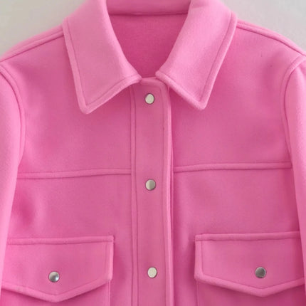 Women's Button-Up Casual Jacket