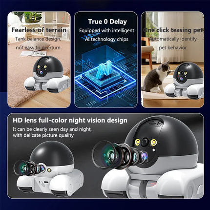 NNEOBA Dual Lens WiFi PTZ Security Camera with Auto Tracking