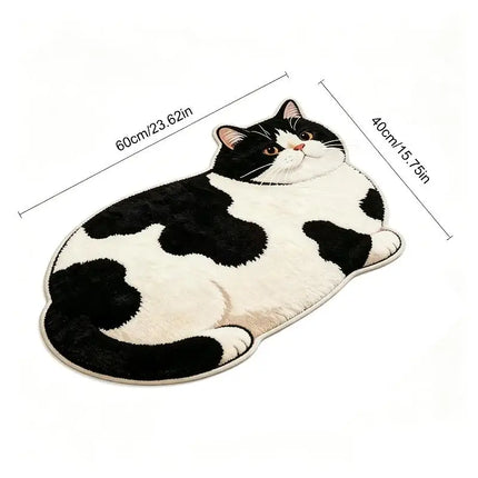 Cat Design Diatomite Bath Mat