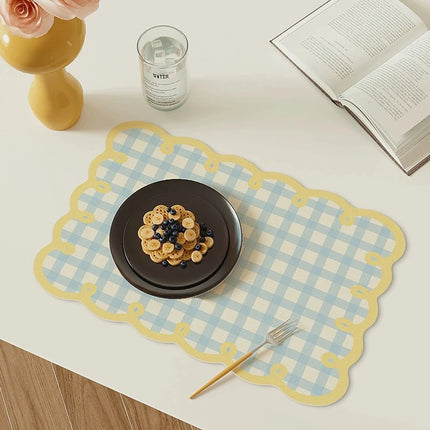 Grid PU Leather Placemat