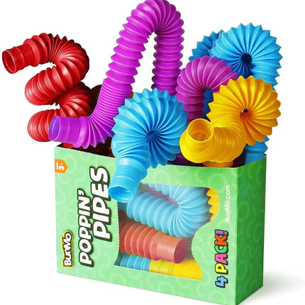 4-Pack Mini Pop Tube Fidget Toys