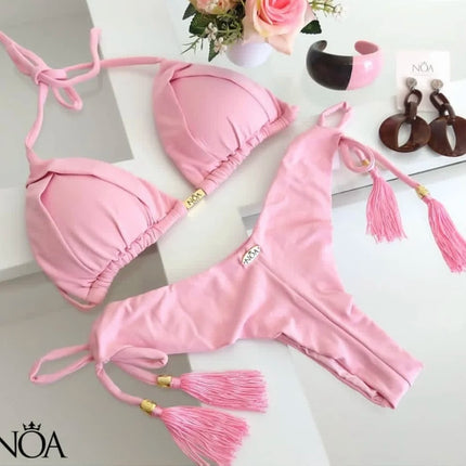 Triangle Push-Up Bikini Set