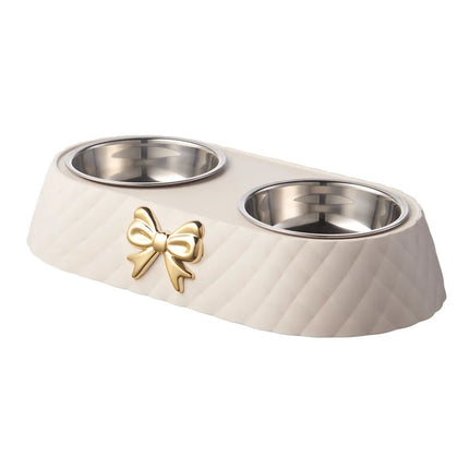 Double Pet Food Bowl