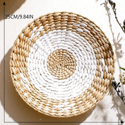 Boho Woven Wall Basket Decor