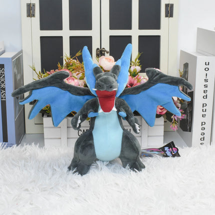 Charizard X Plush Toy – 22 cm