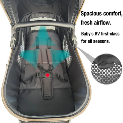 Luxury 3-in-1 Baby Stroller