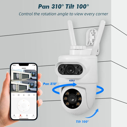 10MP 5K Dual-Lens PTZ Security Camera