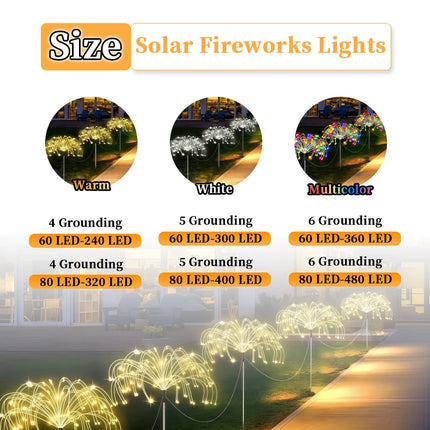 Solar Firework Garden Lights