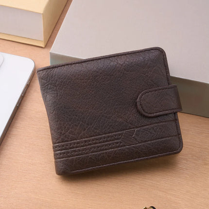 Slim Zipper Leather Wallet