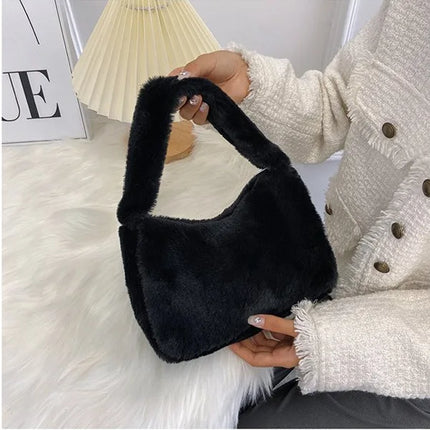 Leopard Fluffy Shoulder Bag