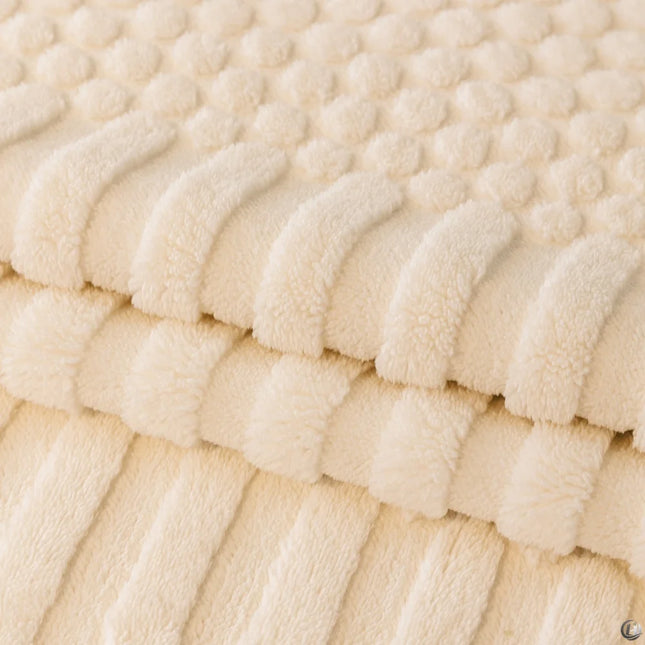 Geometric Jacquard Fleece Sofa Cover