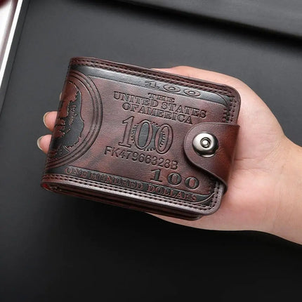 Vintage Pattern Leather Wallet