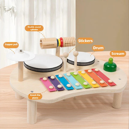 Wooden Montessori Musical Activity Table