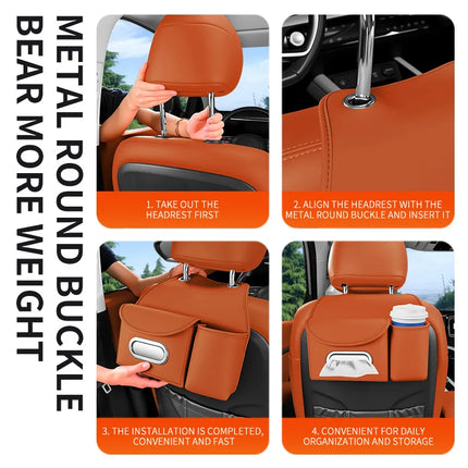 Leather Car Backseat Organizer