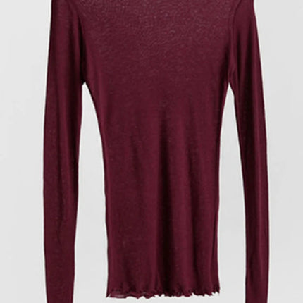 Women's Sheer Long Sleeve T-Shirt