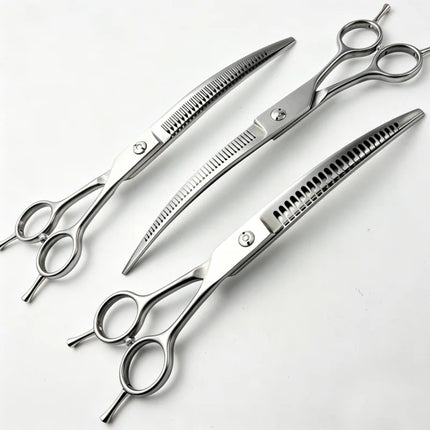 8-Inch Curved Pet Grooming Scissors
